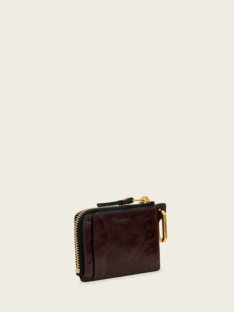 AllSaints Brown Remy Wallet - Image 1 of 3