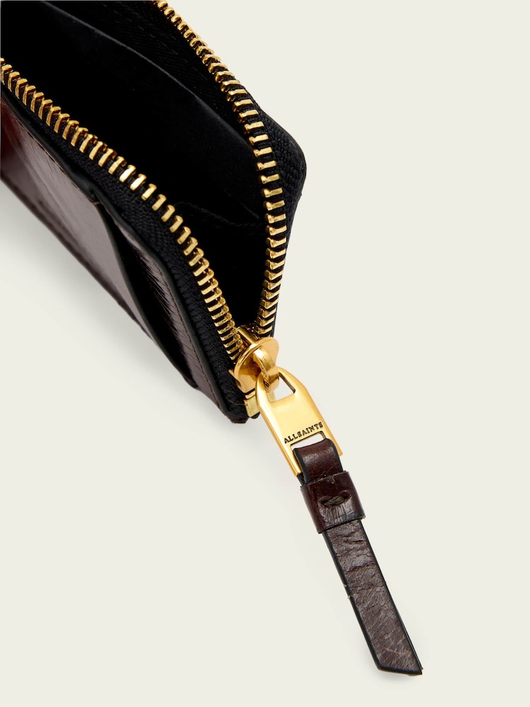 AllSaints Brown Remy Wallet - Image 3 of 3