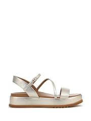 シルバー - Naturalizer Zayda Wide Fit Strappy Sandals - 画像 1 / 7