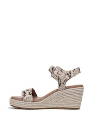 Naturalizer Cream Stella Wide Fit Ankle Strap Wedge Sandals - Image 2 of 7