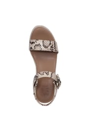 Naturalizer Cream Stella Wide Fit Ankle Strap Wedge Sandals - Image 6 of 7