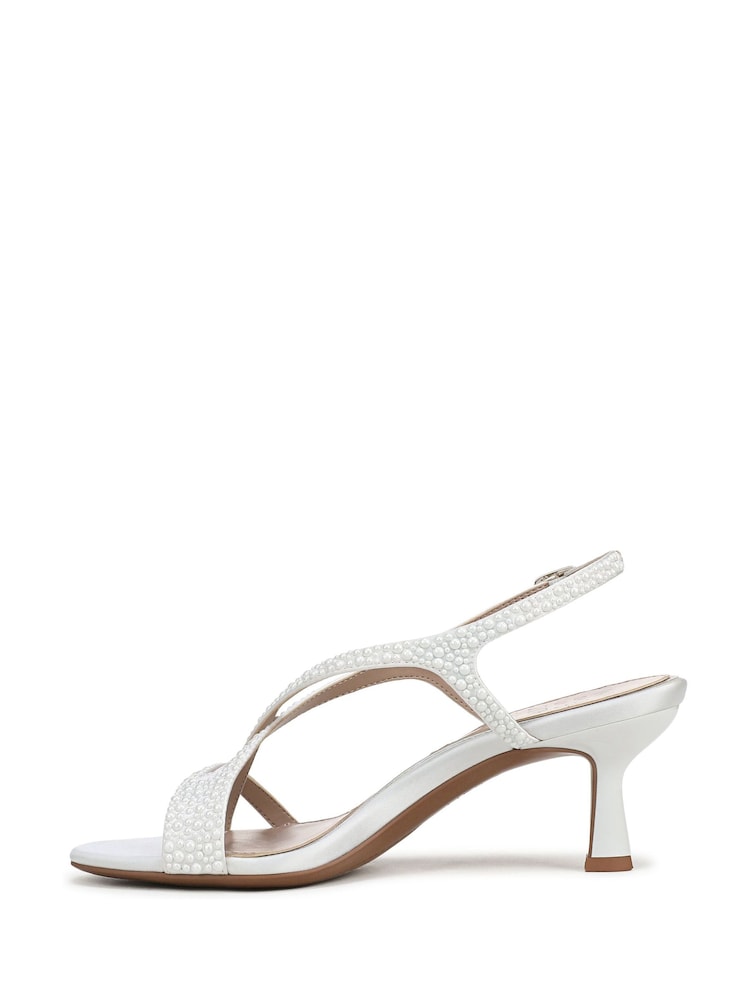 Naturalizer White Truly-Pearl Wide Fit Slingbacks Sandals - Image 2 of 7