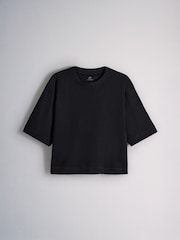 The Set 5 Pack Heavyweight Relaxed Short Sleeve T-Shirts Black/Cobalt Blue/Charcoal/Grey Marl/White - Image 2 of 8