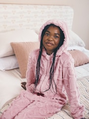 Pink Flower Fleece All-In-One (1.5-16yrs) - Image 3 of 7