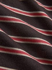 The Set 5 Pack Heavyweight Relaxed Long Sleeve T-Shirts Brown/Grey Marl/Stripe/Neutral/Cream - Image 8 of 8