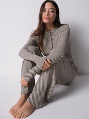 The Set Long Sleeve Button Through T-Shirts and Trousers Co-Ord Set - صورة 1 من 11