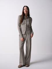 The Set Long Sleeve Button Through T-Shirts and Trousers Co-Ord Set - صورة 4 من 11