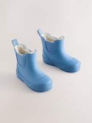 Blue Warm Lined Ankle Wellies - Image 1 of 5