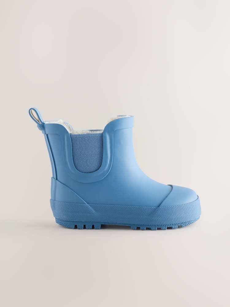 Blue Warm Lined Ankle Wellies - Image 2 of 5