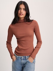 The Set 3 Pack Long Sleeve High Neck Ribbed T-Shirts - 3 paveikslėlis iš 9