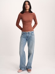 The Set 3 Pack Long Sleeve High Neck Ribbed T-Shirts - 4 paveikslėlis iš 9