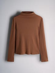 The Set 3 Pack Long Sleeve High Neck Ribbed T-Shirts - 7 paveikslėlis iš 9