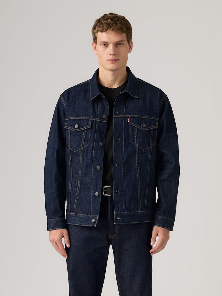 Levi's® Blue Relaxed-Fit-Trucker Jacket - Image 1 of 2