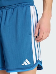 adidas Blue Stadium Mesh Shorts - Image 3 of 5