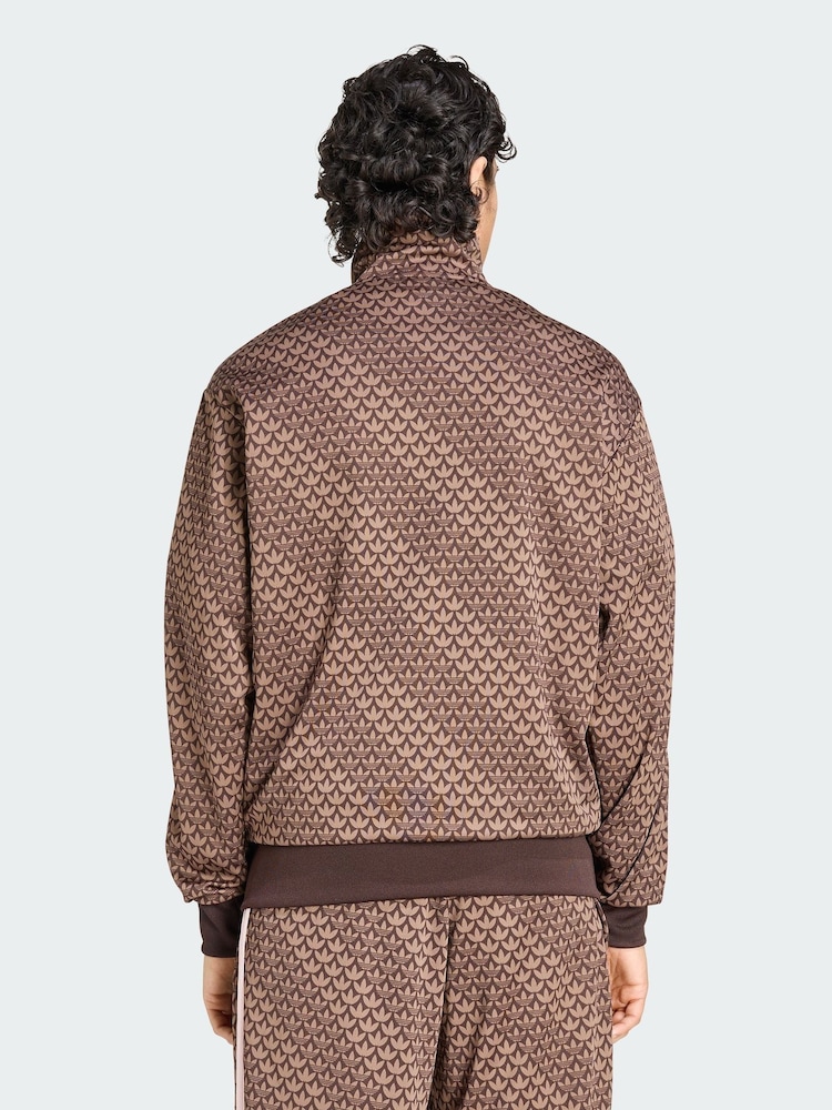 adidas Originals Brown Firebird Loose Monogram Jacket - Image 2 of 5