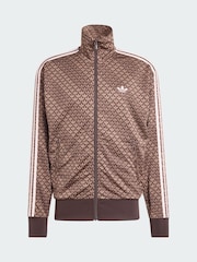 adidas Originals Brown Firebird Loose Monogram Jacket - Image 5 of 5