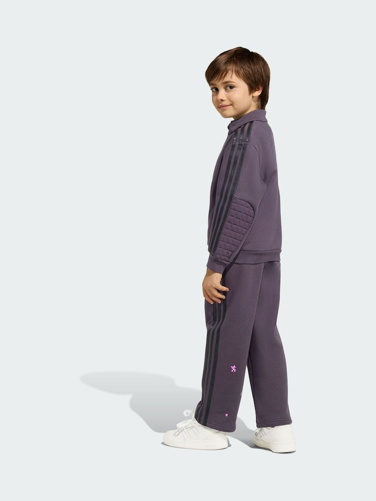 adidas Originals Purple Minecraft Loose Crew Neck Tracksuits Set - Image 2 of 5 adidas Originals Purple Minecraft Loose Crew Neck Tracksuits Set - Image 2 of 5