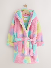 Multi Tie Dye Teddy Freece Dressing Gown (9mths-16yrs) - Image 1 of 4