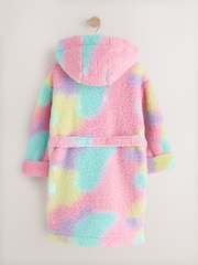 Multi Tie Dye Teddy Freece Dressing Gown (9mths-16yrs) - Image 2 of 4