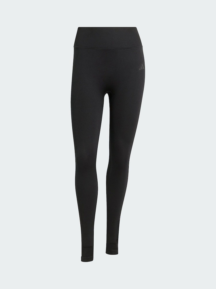 adidas Black Workout Essentials Knit Scrunch 7/8 Leggings - Image 5 of 5 adidas Black Workout Essentials Knit Scrunch 7/8 Leggings - Image 5 of 5