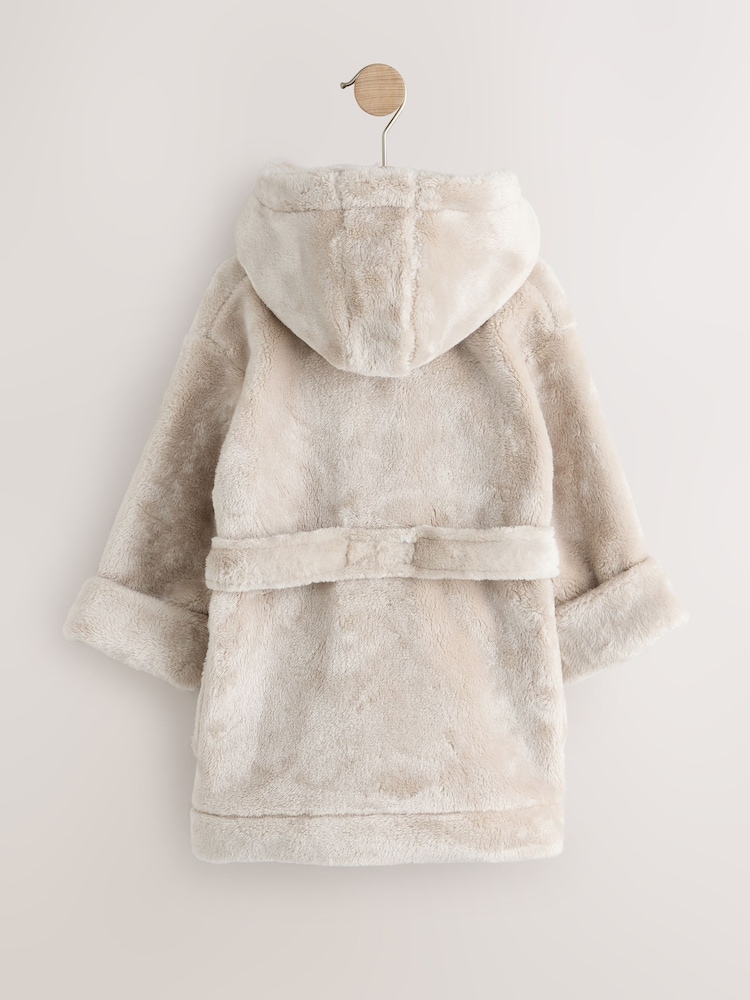 Champagne Soft Touch Fleece Dressing Gown (9mths-16yrs) - Image 2 of 4