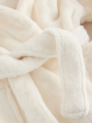 Ecru Soft Touch Fleece Dressing Gown (9mths-16yrs) - Image 3 of 4