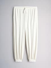 The Set Soft Cream Henley and Balloon Pant Lounge Co-Ord Set Cream - Image 9 of 11