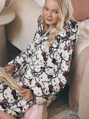 Vienkrāsains - Hello Kitty Fleece Dressing Gown (5-16yrs) - Attēls 3 no 10
