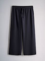 The Set 2 Pack Wide Leg Cotton Joggers Dark Navy/Burgundy - Image 7 of 10
