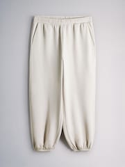 The Set 2 Pack Fold Over Waistband Joggers Brown/Cream - Image 5 of 5