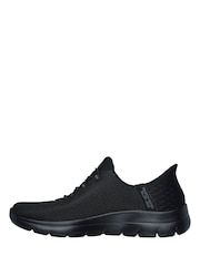 Skechers Black Summits Diamond Dream Slip Ins Trainers - Image 2 of 6