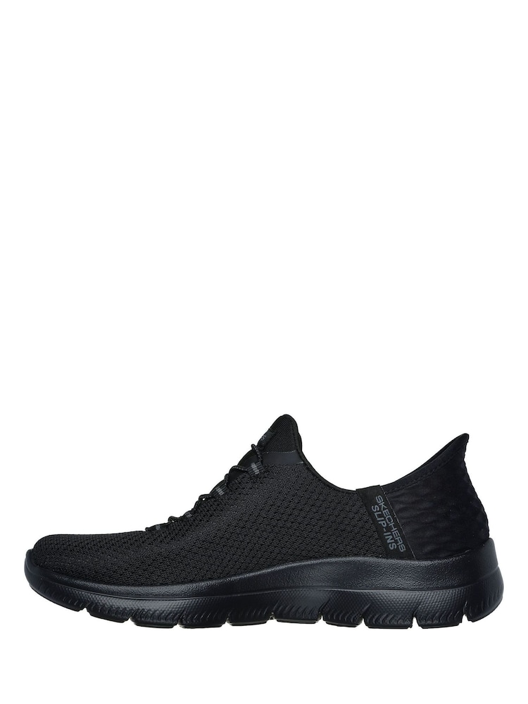Skechers Black Summits Diamond Dream Slip Ins Trainers - Image 2 of 6 Skechers Black Summits Diamond Dream Slip Ins Trainers - Image 2 of 6