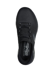 Skechers Black Summits Diamond Dream Slip Ins Trainers - Image 5 of 6