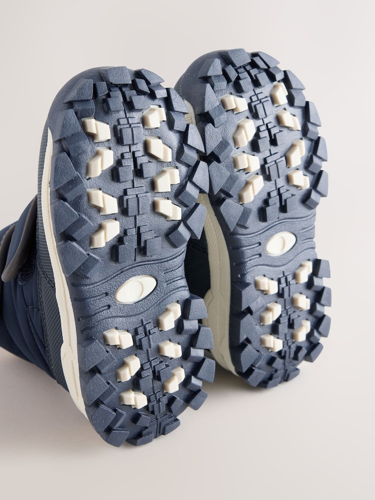 海軍藍 - Warm Lined Touch Fastening Walking Boots - 圖片 5/5