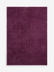 Plum Purple Cosy Washable Shaggy Rug - Image 1 of 2