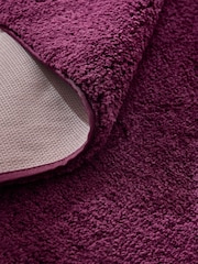Plum Purple Cosy Washable Shaggy Rug - Image 5 of 6
