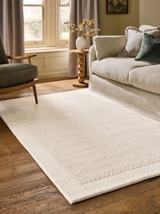 Ivory Collection Luxe Florence Border Wool Rug - Image 1 of 5
