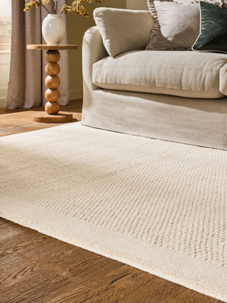 Ivory Collection Luxe Florence Border Wool Rug - Image 2 of 5 Ivory Collection Luxe Florence Border Wool Rug - Image 2 of 5