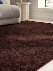 Brown Cosy Washable Shaggy Rug - Image 3 of 6