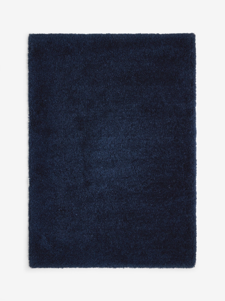 Navy Sumptuously Soft Rug - Image 5 of 5 Navy Sumptuously Soft Rug - Image 5 of 5