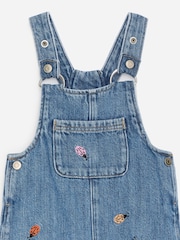 ARKET Blue Embroidered Denim Dungarees - Image 2 of 2