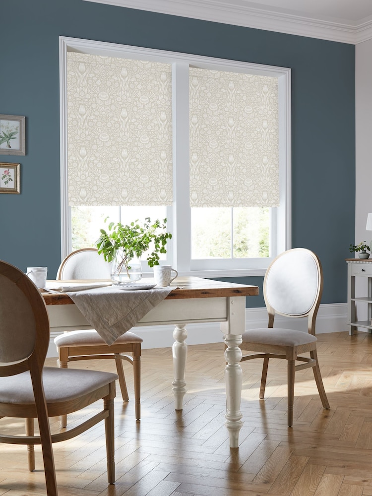 Laura Ashley Natural Ashstead Damask Made to Measure Blind - Image 2 of 6