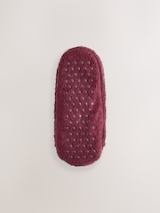 Berry Red Hamish The Highland Cow Footsie Slipper Socks 1 Pack - Image 4 of 6