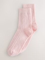 Light Pink N.Premium Thermal Cashmere Blend Ankle Socks 1 Pack - Image 1 of 4