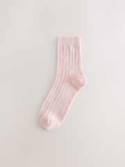 Light Pink N.Premium Thermal Cashmere Blend Ankle Socks 1 Pack - Image 2 of 4