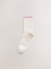 Oat/Brown Walking Socks 2 Pack - Image 3 of 5