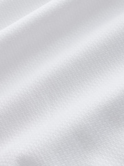 White Regular Fit Occasion Cotton Rich Textured Double Cuff Shirt And Black Satin Bow Tie Set - Image 10 of 10