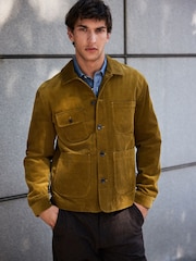 Ochre Yellow Corduroy Chore Jacket - Image 1 of 11