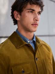 Ochre Yellow Corduroy Chore Jacket - Image 4 of 11