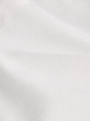 Ақ - Slim Fit - Signature Cotton Modal Blend Textured Smart Shirt With Double Cuff - 10суретінің 9 суреті